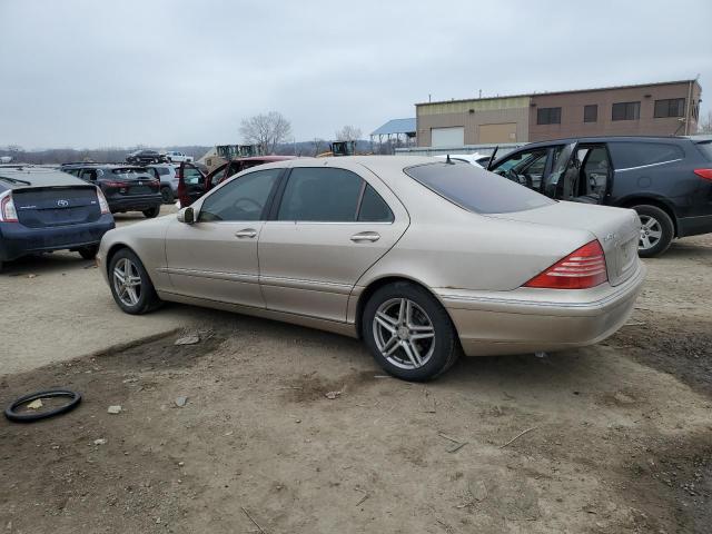 WDBNG70J14A390589 - 2004 MERCEDES-BENZ S 430 TAN photo 2