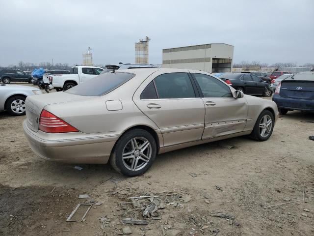 WDBNG70J14A390589 - 2004 MERCEDES-BENZ S 430 TAN photo 3