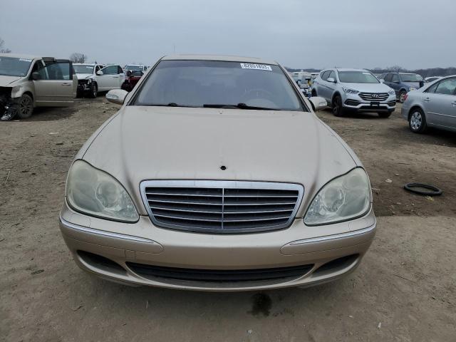 WDBNG70J14A390589 - 2004 MERCEDES-BENZ S 430 TAN photo 5