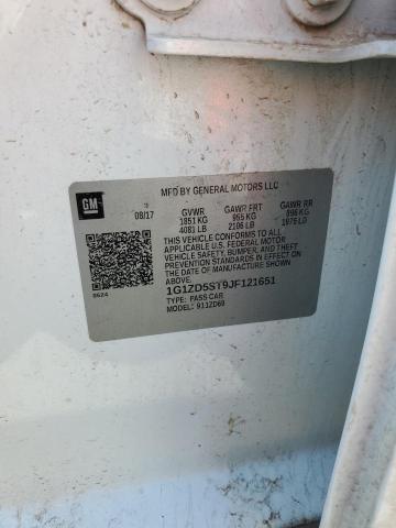 1G1ZD5ST9JF121651 - 2018 CHEVROLET MALIBU LT WHITE photo 12
