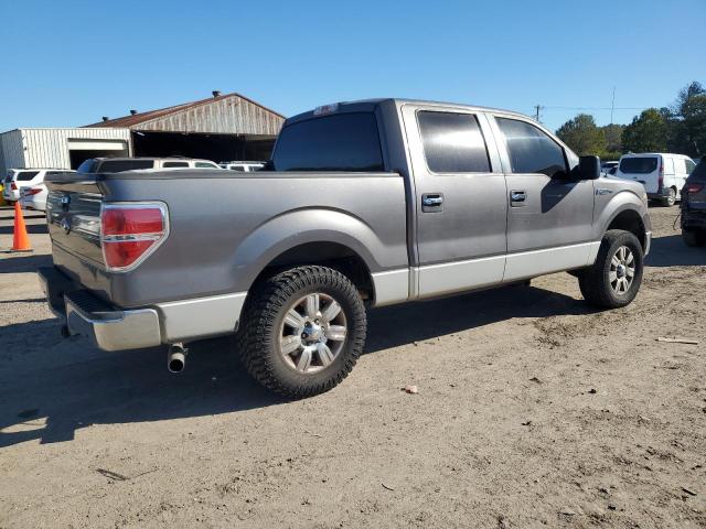 1FTEW1C88AFC64710 - 2010 FORD F150 SUPERCREW GRAY photo 3