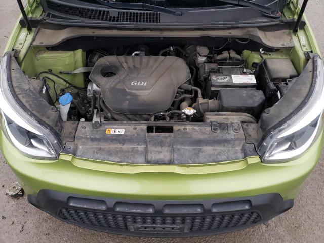 KNDJN2A22F7786952 - 2015 KIA SOUL GREEN photo 11