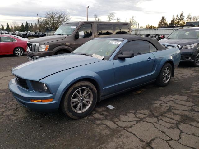 1ZVFT84N955231864 - 2005 FORD MUSTANG BLUE photo 1