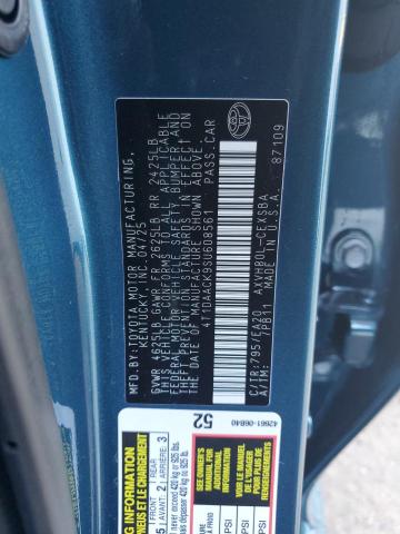 4T1DAACK9SU608561 - 2025 TOYOTA CAMRY XSE BLUE photo 12
