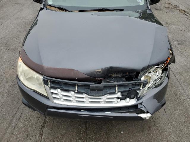 JF2SHADC1DH418460 - 2013 SUBARU FORESTER 2.5X PREMIUM GRAY photo 12