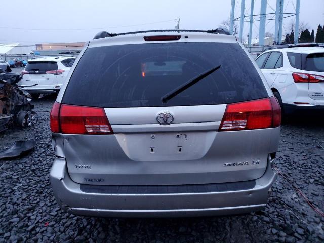 5TDZA23C74S154021 - 2004 TOYOTA SIENNA CE SILVER photo 6