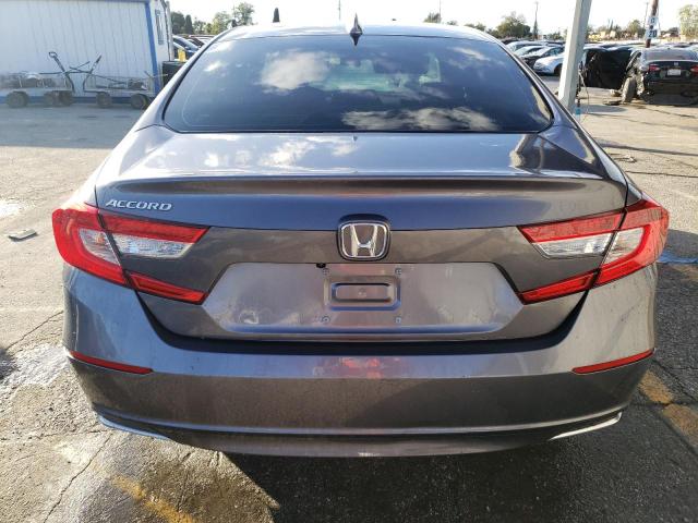 1HGCV1F15MA075668 - 2021 HONDA ACCORD LX GRAY photo 6