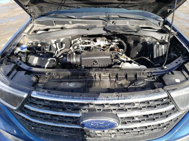 1FMSK7DH0NGA82043 - 2022 FORD EXPLORER XLT BLUE photo 12