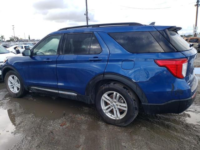 1FMSK7DH0NGA82043 - 2022 FORD EXPLORER XLT BLUE photo 2