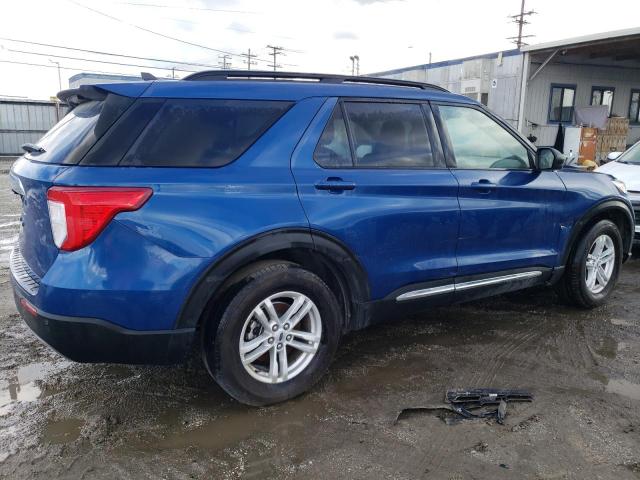 1FMSK7DH0NGA82043 - 2022 FORD EXPLORER XLT BLUE photo 3