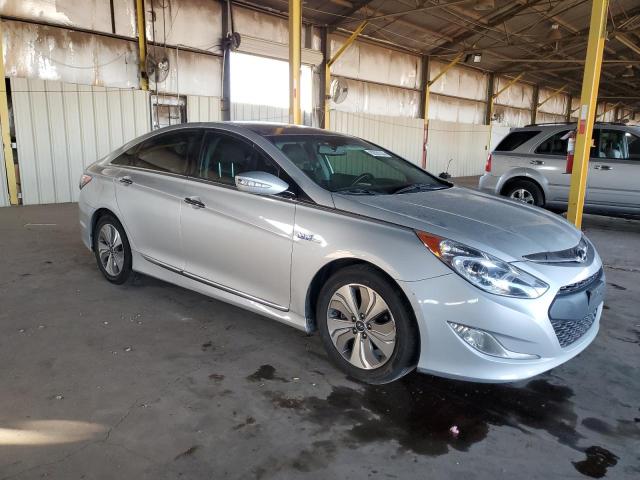 KMHEC4A43FA123439 - 2015 HYUNDAI SONATA HYBRID SILVER photo 4