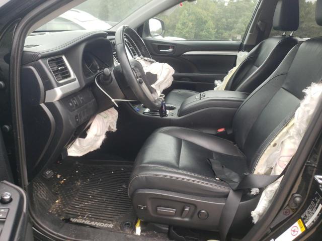 5TDJZRFH6KS622002 - 2019 TOYOTA HIGHLANDER SE Noir photo 7