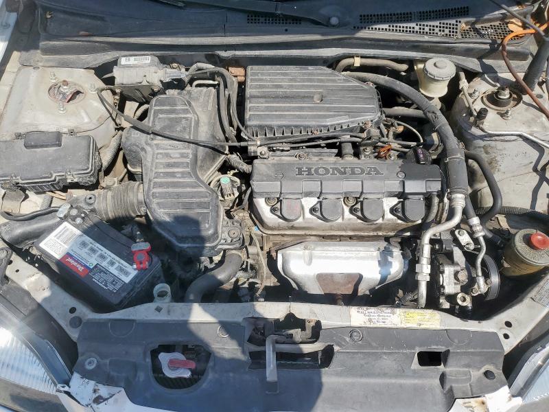 1HGEM22501L088600 - 2001 HONDA CIVIC LX SILVER photo 11