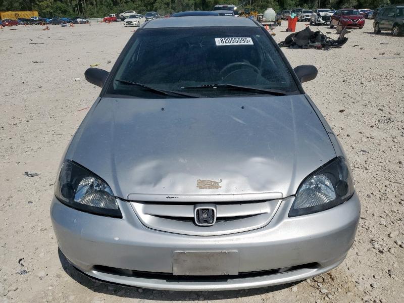 1HGEM22501L088600 - 2001 HONDA CIVIC LX SILVER photo 5
