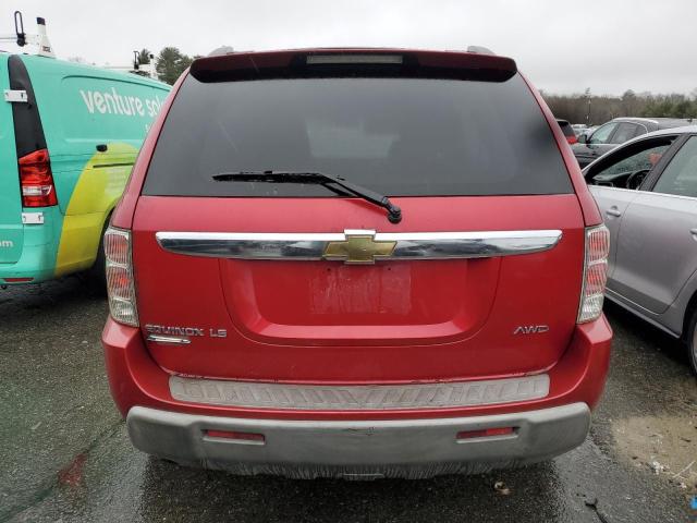 2CNDL23F156035502 - 2005 CHEVROLET EQUINOX LS RED photo 6