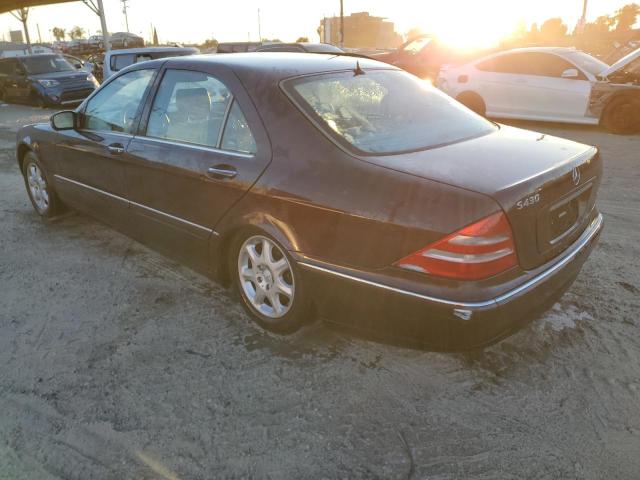 WDBNG70J0YA091603 - 2000 MERCEDES-BENZ S 430 MAROON photo 2