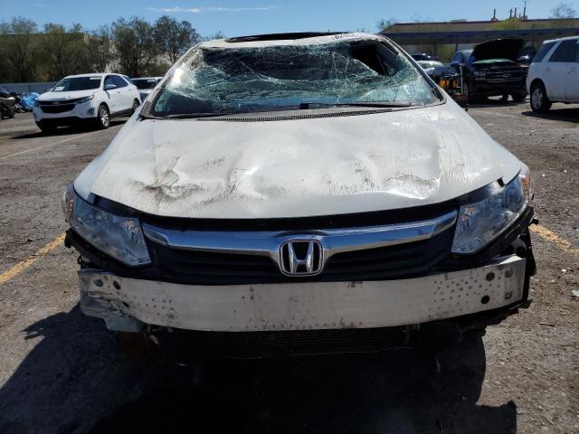 2HGFB2F83CH596963 - 2012 HONDA CIVIC EX WHITE photo 5