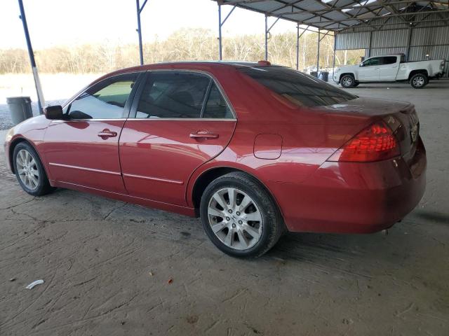 1HGCM66817A042376 - 2007 HONDA ACCORD EX RED photo 2