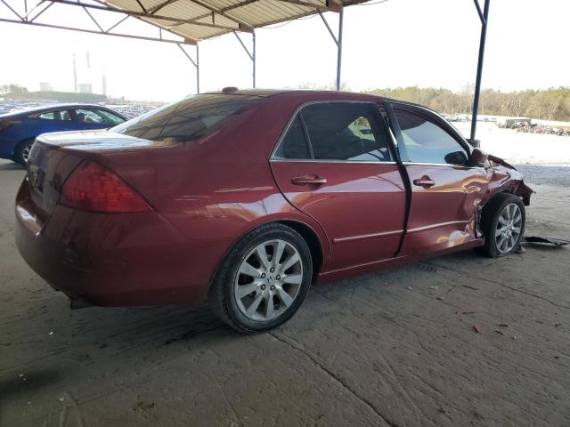 1HGCM66817A042376 - 2007 HONDA ACCORD EX RED photo 3