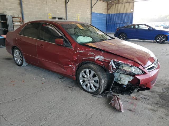 1HGCM66817A042376 - 2007 HONDA ACCORD EX RED photo 4