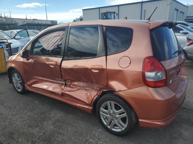 JHMGD38668S043267 - 2008 HONDA FIT SPORT ORANGE photo 2