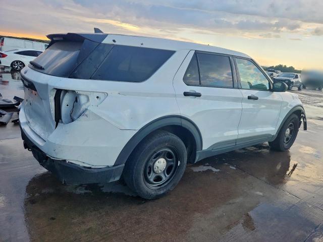 1FM5K8AC3PGC18485 - 2023 FORD EXPLORER POLICE INTERCEPTOR Weiß Foto 3