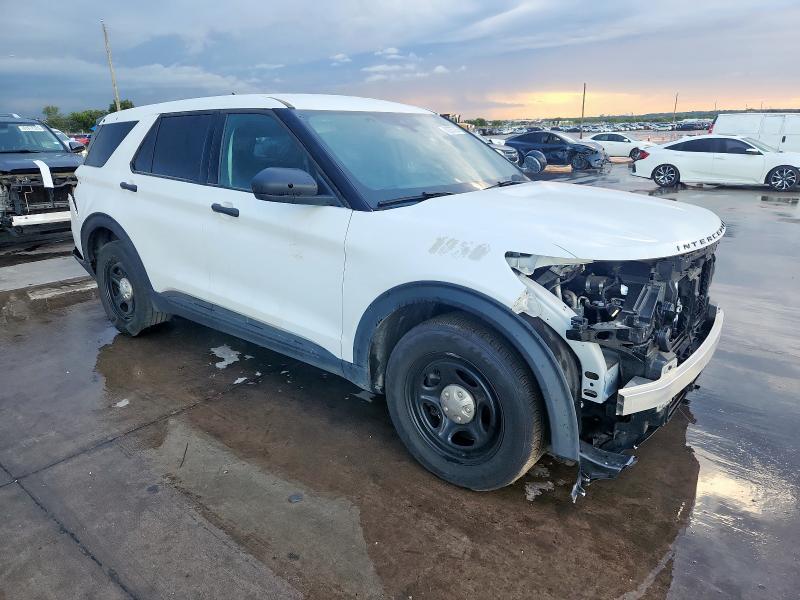 1FM5K8AC3PGC18485 - 2023 FORD EXPLORER POLICE INTERCEPTOR Weiß Foto 4