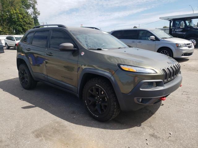 1C4PJMBS7FW770381 - 2015 JEEP CHEROKEE TRAILHAWK GREEN photo 4