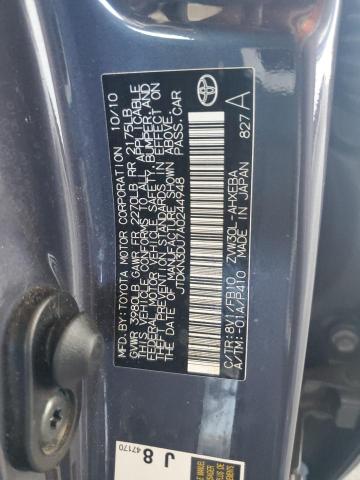 JTDKN3DU7A0244948 - 2010 TOYOTA PRIUS GRAY photo 12