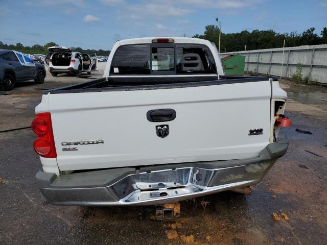1D7HE48N86S525225 - 2006 DODGE DAKOTA QUAD SLT WHITE photo 6