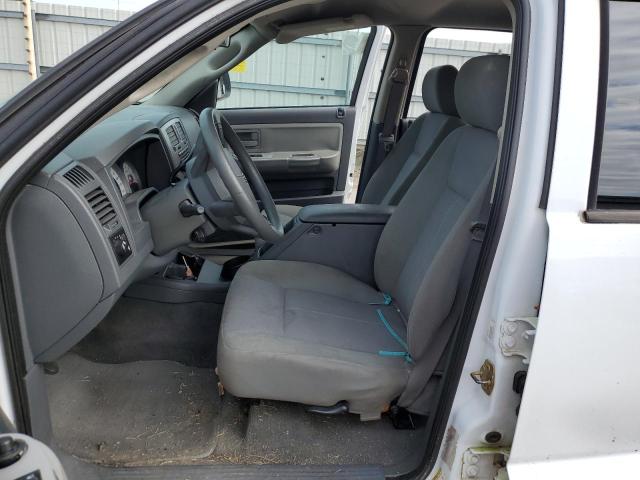 1D7HE48N86S525225 - 2006 DODGE DAKOTA QUAD SLT WHITE photo 7