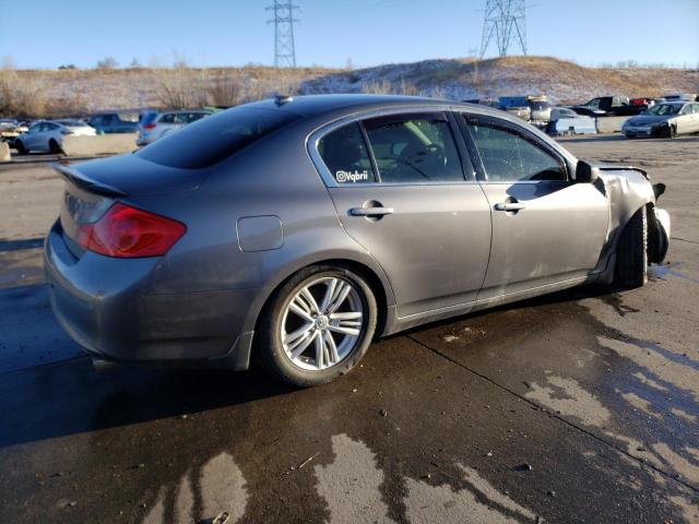 JN1CV6AR0CM681498 - 2012 INFINITI G37 GRAY photo 3