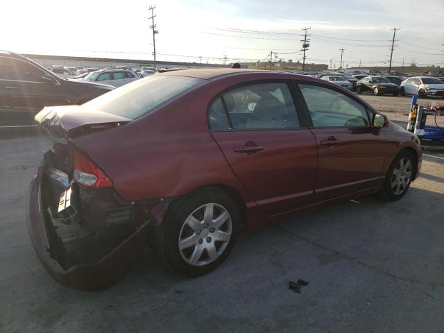 19XFA1F58AE014267 - 2010 HONDA CIVIC LX RED photo 3