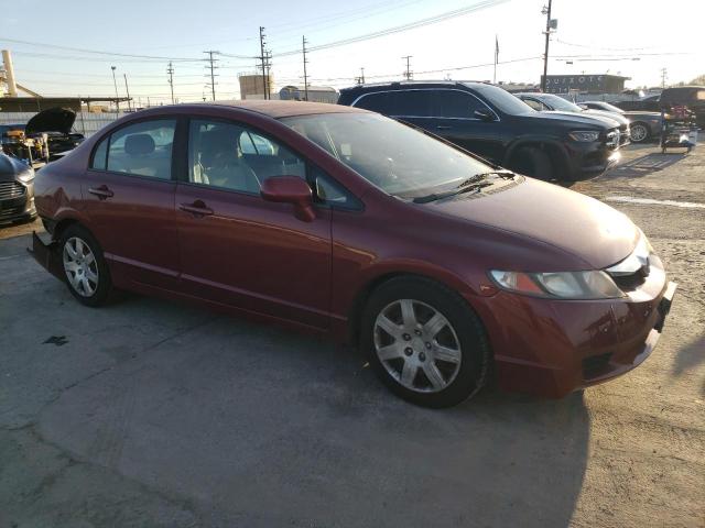 19XFA1F58AE014267 - 2010 HONDA CIVIC LX RED photo 4