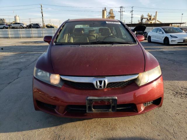 19XFA1F58AE014267 - 2010 HONDA CIVIC LX RED photo 5