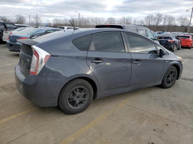 JTDKN3DU7C1521000 - 2012 TOYOTA PRIUS GRAY photo 3