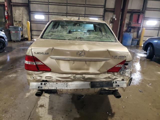 JTHBN36F540140377 - 2004 LEXUS LS 430 GOLD photo 6