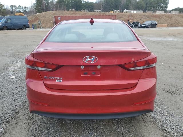 5NPD74LF5HH177114 - 2017 HYUNDAI ELANTRA SE RED photo 6