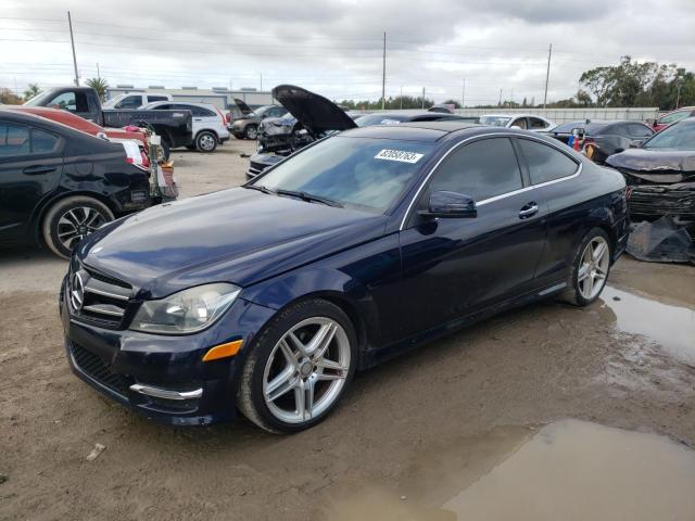 WDDGJ4HB9EG295029 - 2014 MERCEDES-BENZ C 250 BLUE photo 1