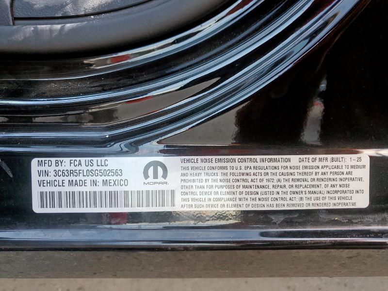 3C63R5FL0SG502563 - 2025 RAM 2500 LARAMIE 黑色 照片 12