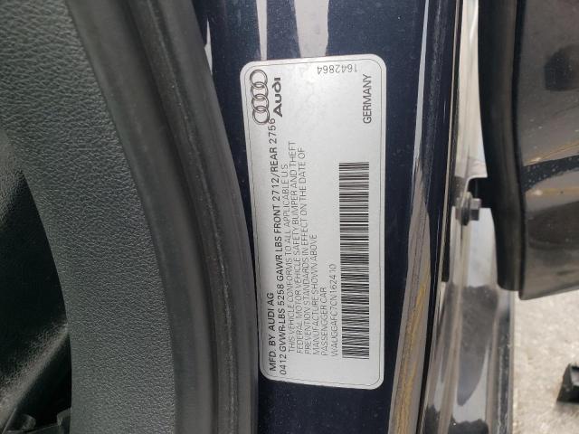 WAUGGAFC7CN162410 - 2012 AUDI A6 PREMIUM PLUS 黑色 照片 13