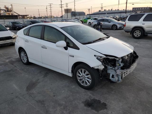 JTDKN3DP7C3002818 - 2012 TOYOTA PRIUS PLUG WHITE photo 4