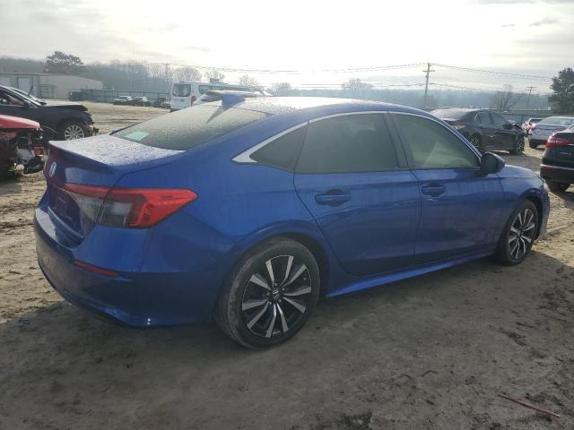 2HGFE1F70NH307839 - 2022 HONDA CIVIC EX BLUE photo 3