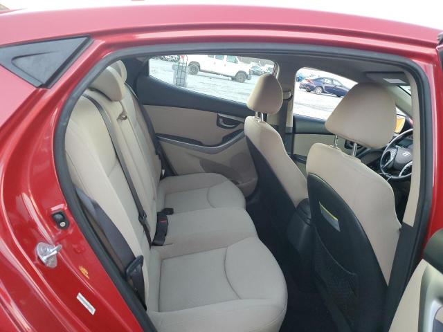 KMHDH4AE9EU151071 - 2014 HYUNDAI ELANTRA SE RED photo 10