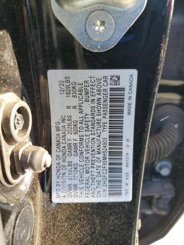 2HGFC2F85MH524905 - 2021 HONDA CIVIC SPORT Qara foto 13