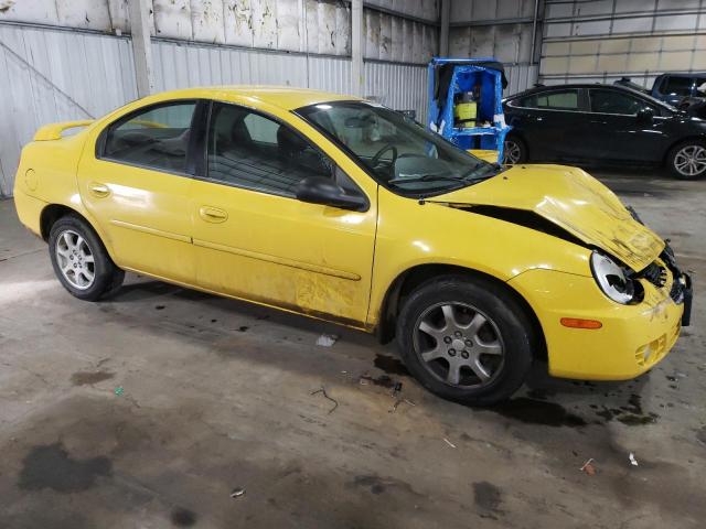 1B3ES56C04D585063 - 2004 DODGE NEON SXT YELLOW photo 4