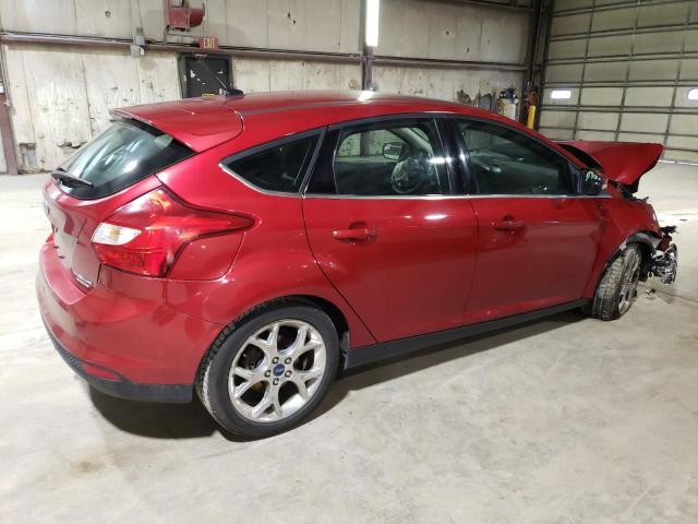 1FAHP3N2XCL445901 - 2012 FORD FOCUS TITANIUM RED photo 3