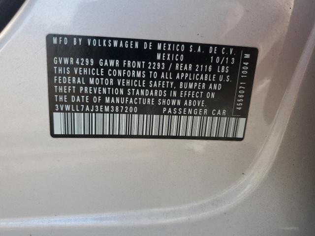 3VWLL7AJ3EM387200 - 2014 VOLKSWAGEN JETTA TDI Gümüş foto 12