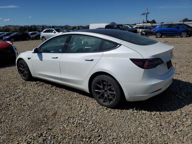 5YJ3E1EA7NF374264 - 2022 TESLA MODEL 3 白色 照片 2