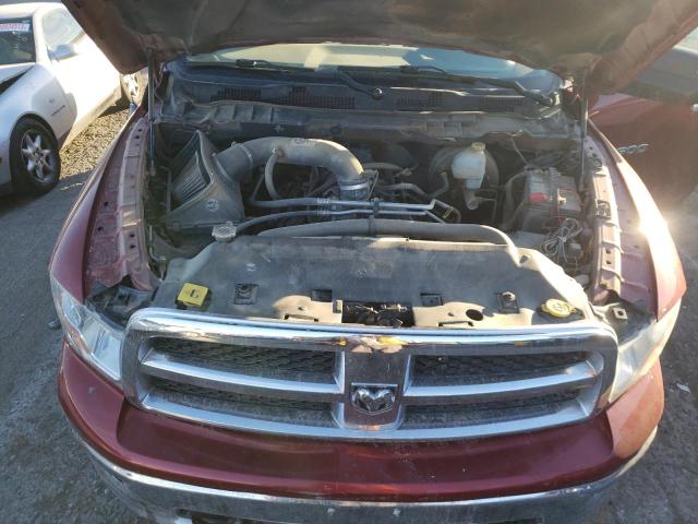 1C6RD7LT3CS274772 - 2012 DODGE RAM 1500 SLT RED photo 11